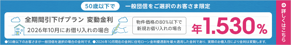 全期間引下げプラン変動金利