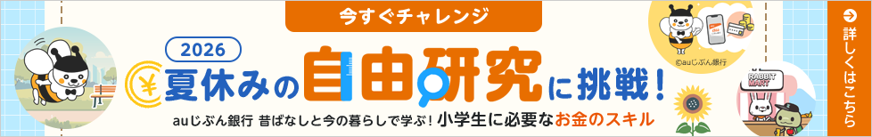 夏休みの自由研究に挑戦！