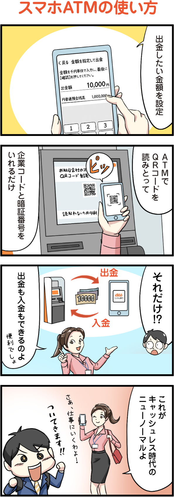 スマホATMの使い方