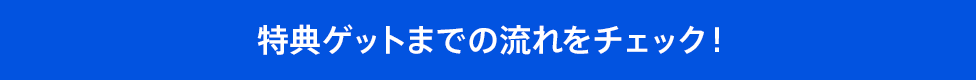 特典ゲットまでの流れをチェック!